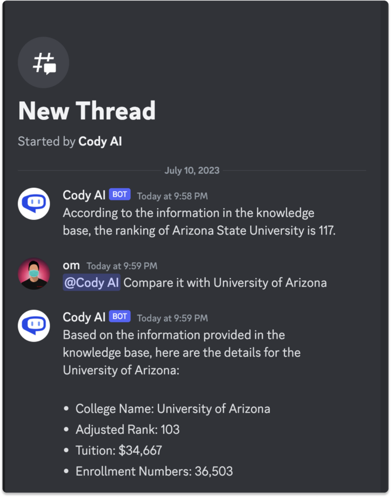 Discord AI 스레드  