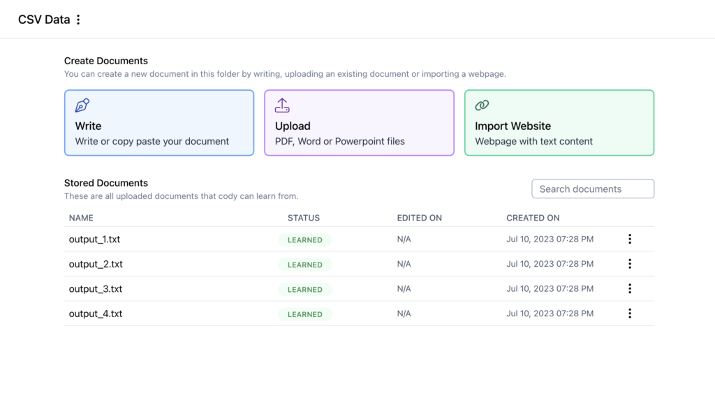 エクセルデータのGPTトレーニング用テキストファイルを無償アップロード