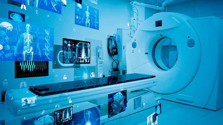 technologia medyczna: łóżko do rezonansu magnetycznego