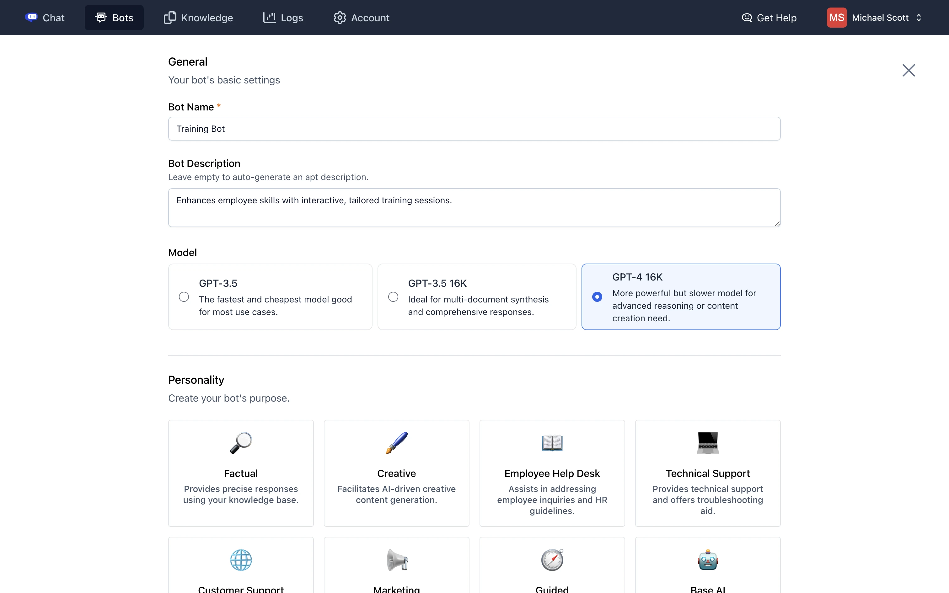 Cody assistant customization controls