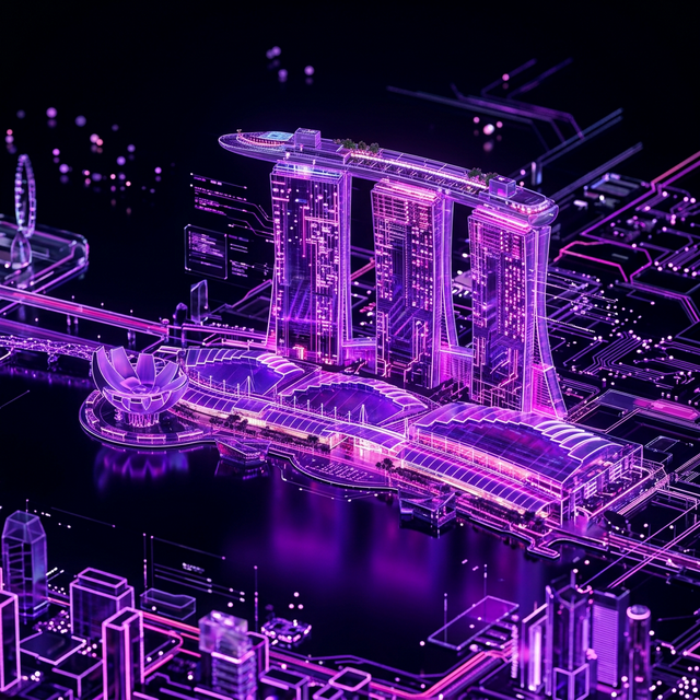 Skyline von Singapur