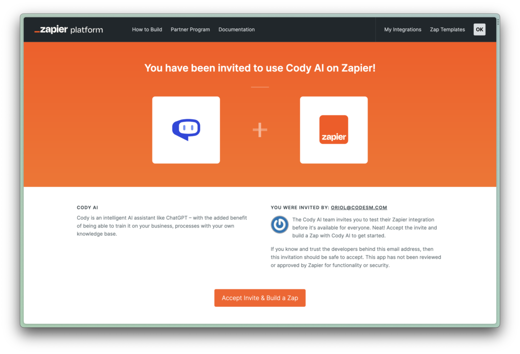 CodyとZapierを使ってLinkedInの投稿をAIでブーストする - 招待状