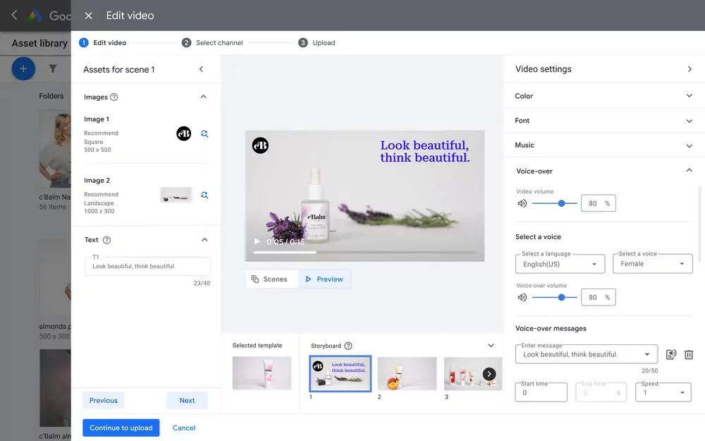 Creative Guidance AI tool in Google Ads in the video analytics section for YouTube optimization for advertisers to reach more customers, improve ads, and grow businesses.