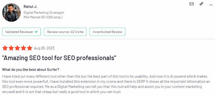 Number one in this list is SurferSEO – an AI tool for SEO in business that analyzes top-ranking websites for the keywords you pick and offers targeted on-page recommendations.