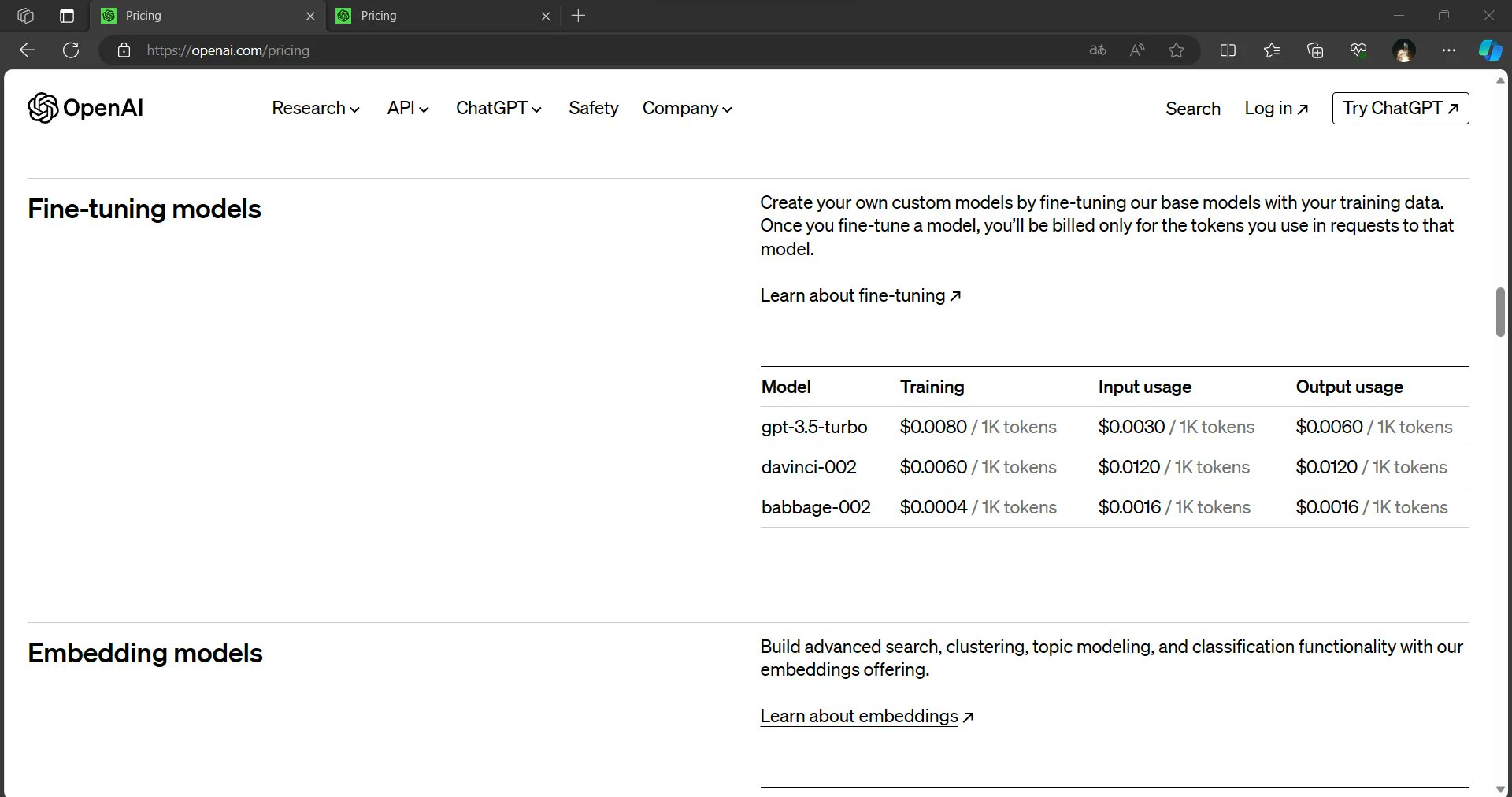 OpenAIの開発日の価格がリーク 128kコンテキストのgpt-4ターボ