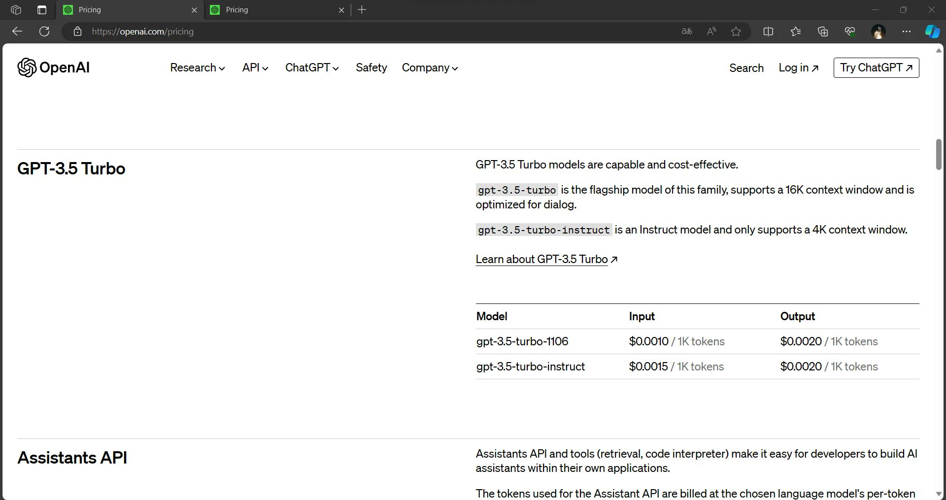 Preços do OpenAI devday vazam contexto de 128k gpt-4 turbo